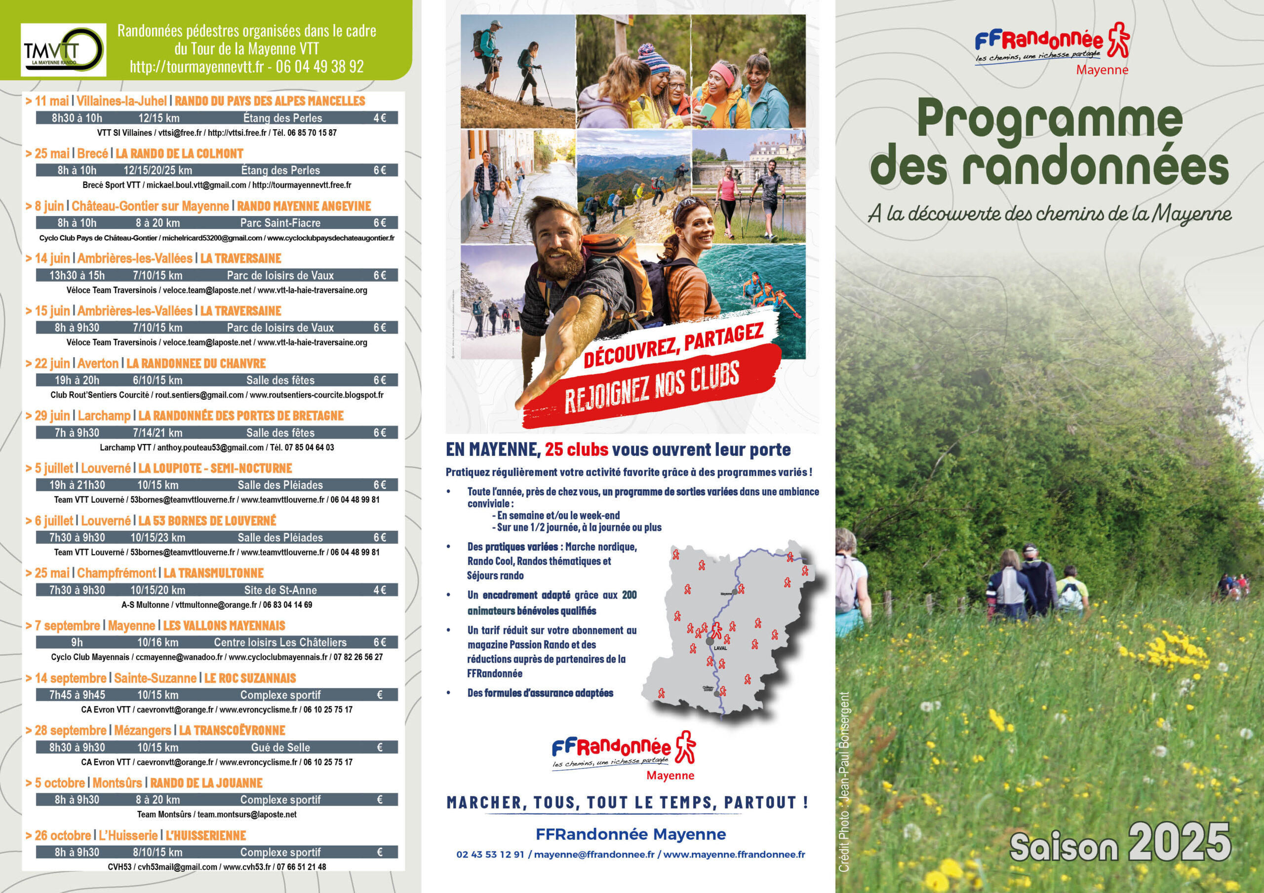 Programme randonnées 2025