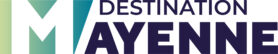 Logo vert bleu DESTINATION MAYENNE_Bleu RVB Logo vert bleu DESTINATION MAYENNE_Bleu RVB