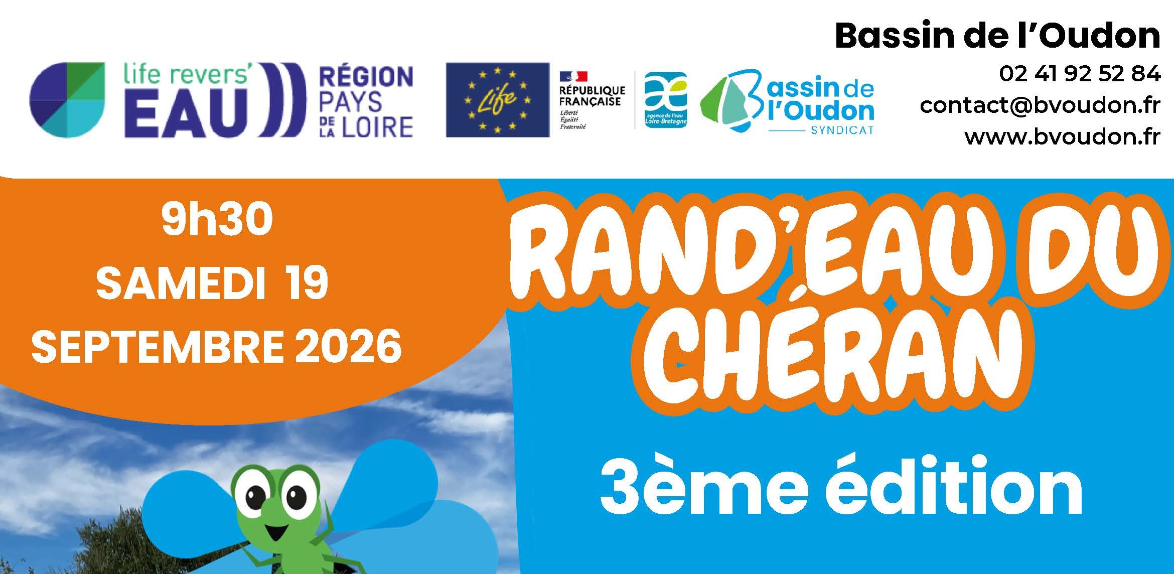 RAND&rsquo;EAU DU CHERAN / 3ème édition le samedi 19 septembre